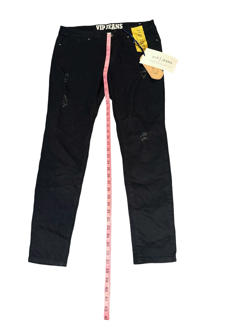 NWT VIP Black Skinny Jeans with Branded Waistband - Picture 4 of 13